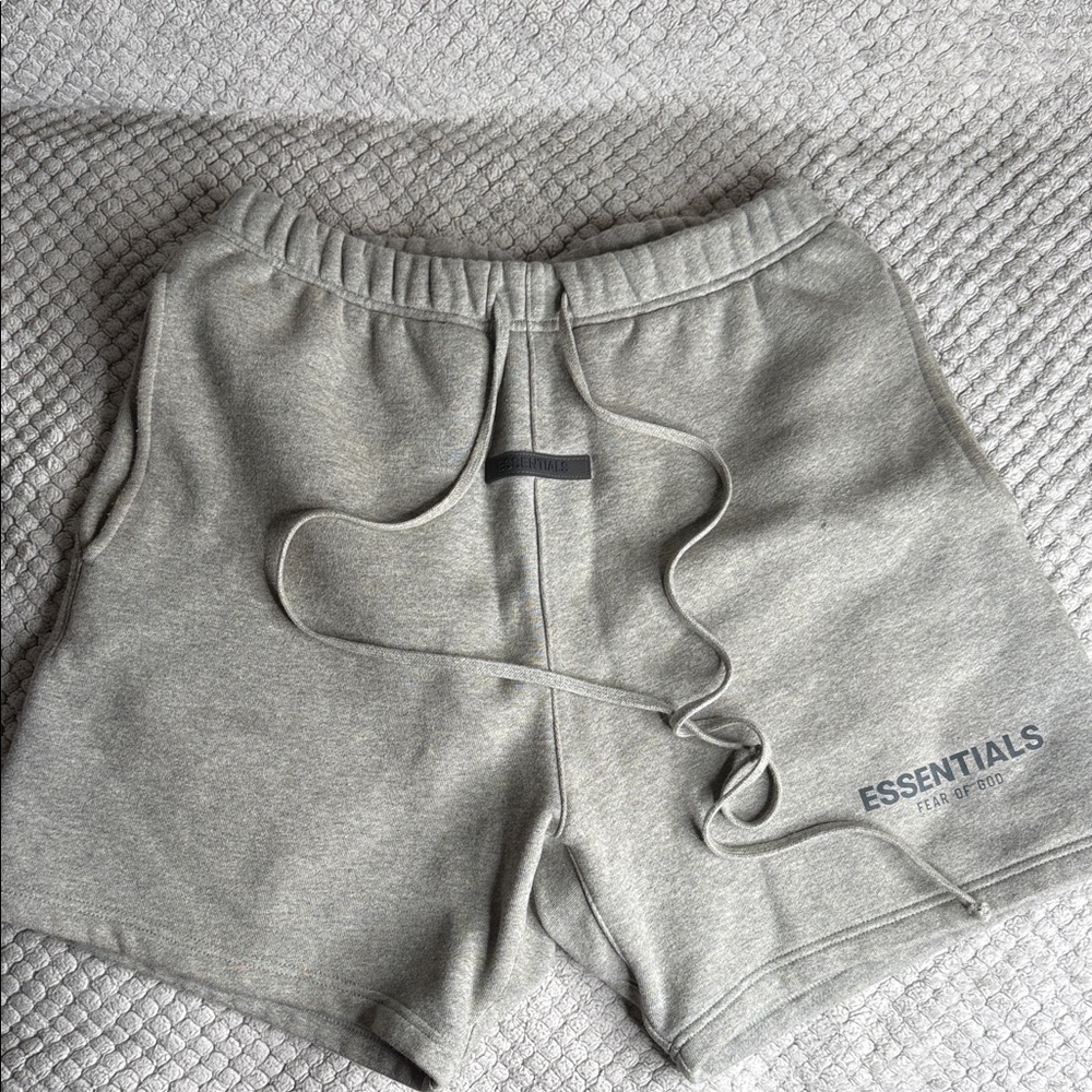 Essentials Heather Gray Sweat Shorts